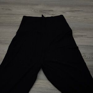Women's Black High-Waisted flared Pants